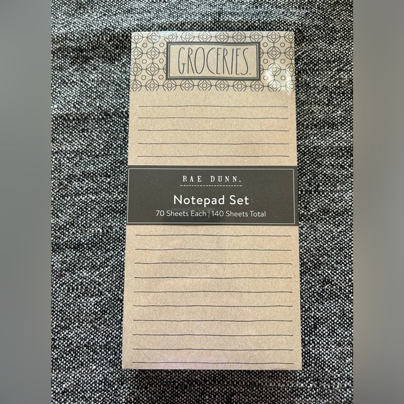 Rae Dunn Other - NWT Rae Dunn Notepad Set - Groceries/To Do